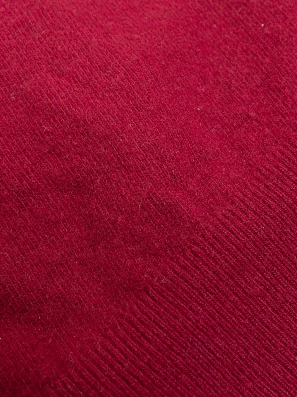 Vintage MacDougall 100% Pure Cashmere V-Neck Sweater Cranberry Red Scotland S - Picture 9 of 10